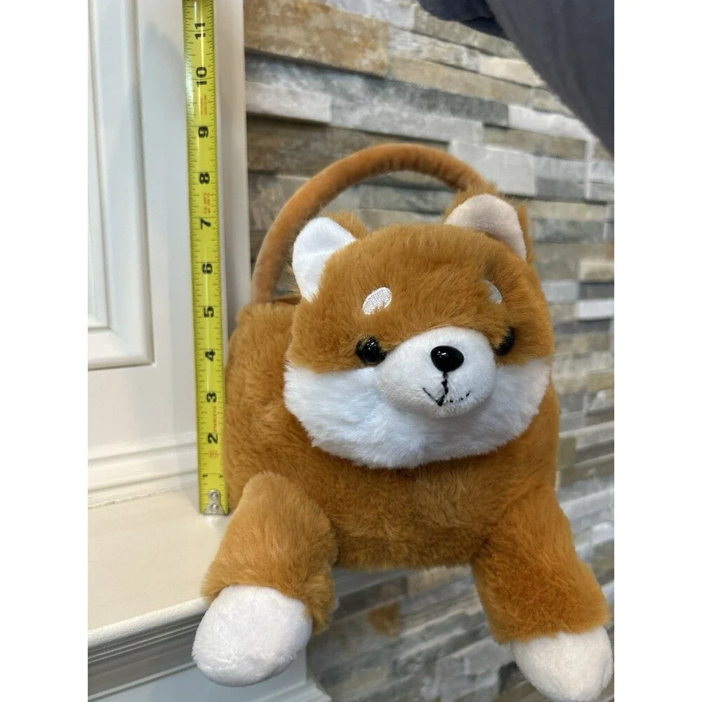 Joyward Plush Brown Dog Easter/Gift/Birthday Animal Basket  9x14 in Kids Decor
